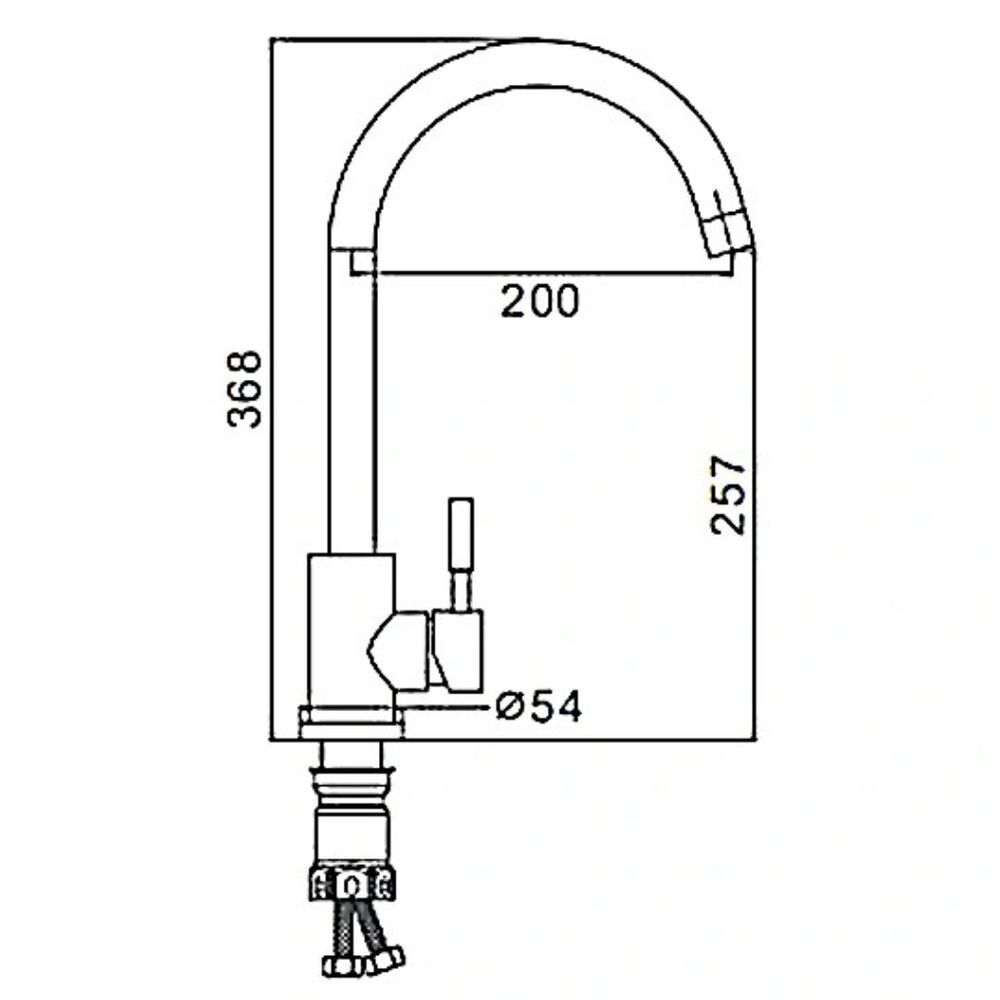 Смеситель для кухни, Frap, с картриджем, бел, F40899-1