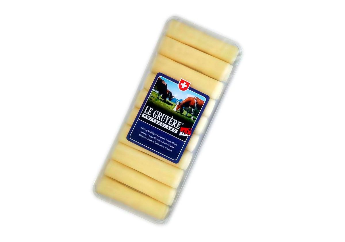 Сыр швейцарский Грюйер в рулетиках, 100г