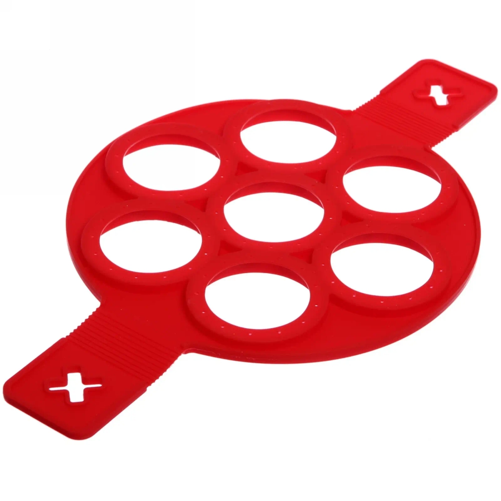 Форма силиконовая для панкейков 7шт круги