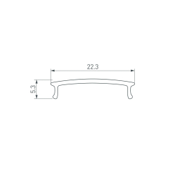 Экран ARH-WIDE-(F)-H10-2000 Clear-PM (Arlight, Пластик) 016591