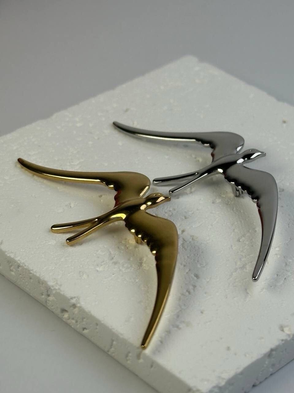 Серьги ласточки