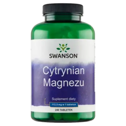 Swanson - Цитрат магния, пищевая добавка, 240 таблеток