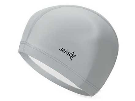 Шапочка для плавания комбинированная SAILTO :PU-N7  (Серебро)