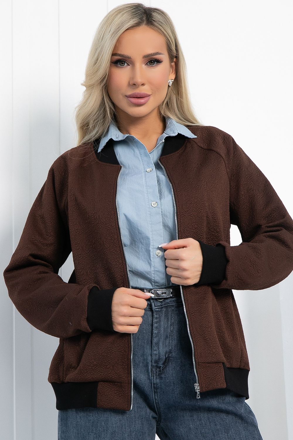 Бомбер Эшли (шоколад) Б12777-41М LT Collection