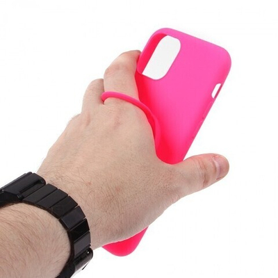 Чехол ТПУ с держателем-кольцом для iPhone 11 Pro, 011459 Светло-розовый