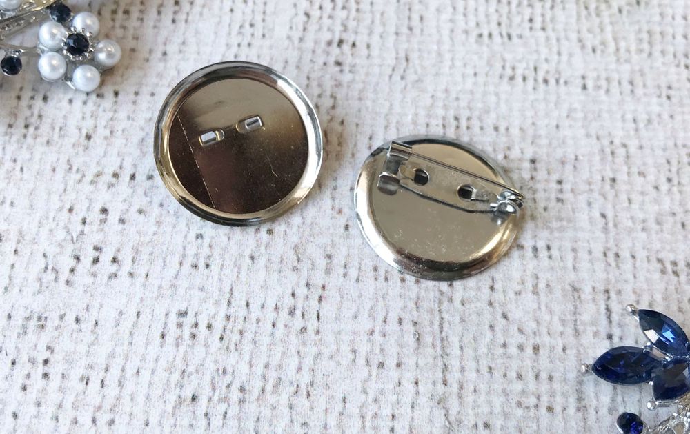 Заготовка для броши, Ø 3,5 см
