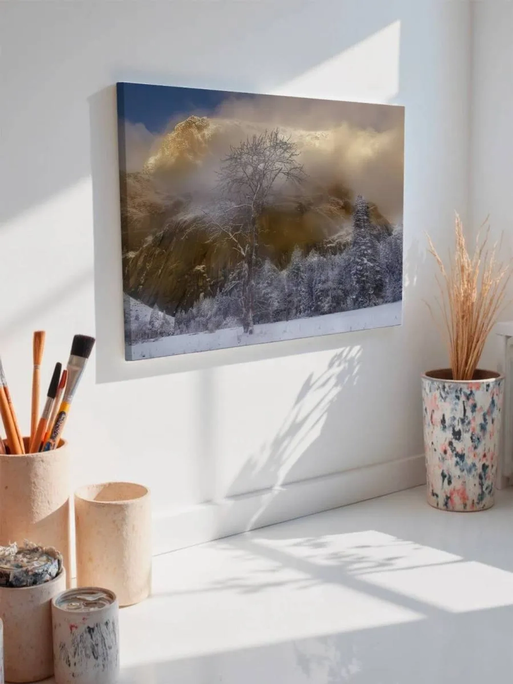 Картина на стену 40 X 50 Зимний лес