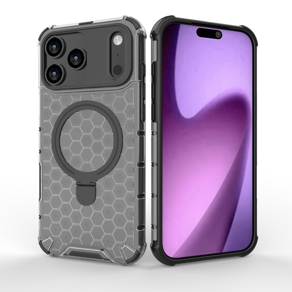 Прозрачный чехол Honeycomb Stand Case для iPhone 17 Pro Max