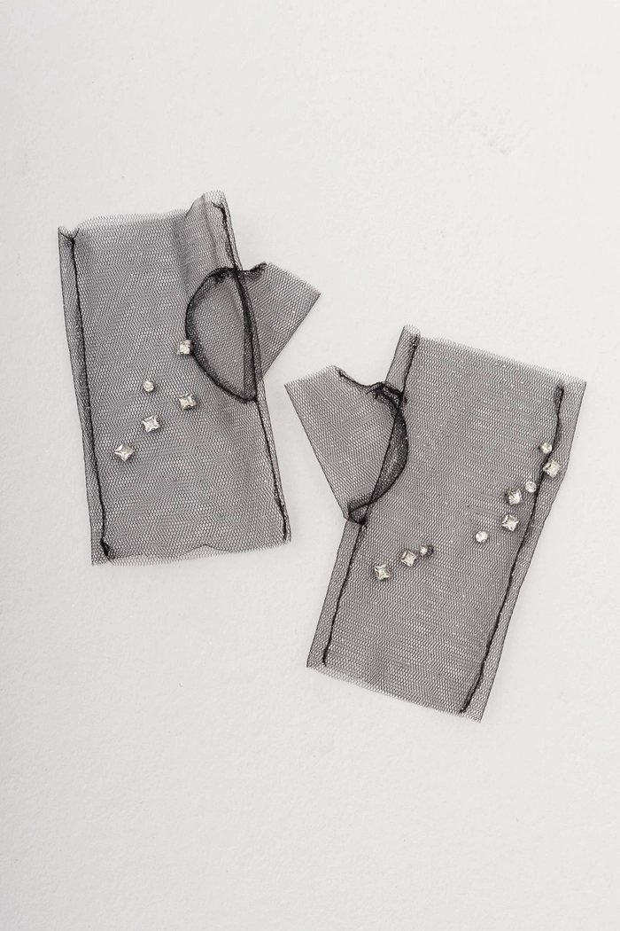 МИТЕНКИ КОРОТКИЕ РОЯ ЧЕРНЫЙ СО СТРАЗАМИ