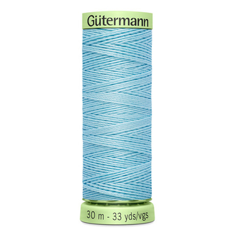 Нить Top Stitch 30/30 м для декоративной отстрочки, Gutermann, 195 голубой лед