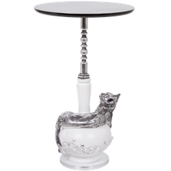 Столик декоративный Кошка Агнесса Античное серебро