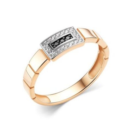 Кольцо из золота с фианитами