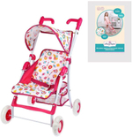 Коляска прогулочная "Фантазия" , малин., 42*35*65см.