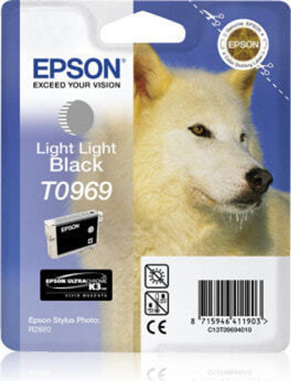 Epson Husky T0969 струйный картридж 1 шт Подлинный Светлый светло-черный C13T09694030