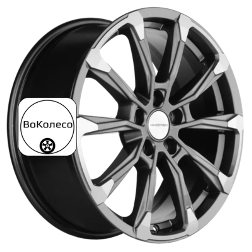 7,5x18/5x114,3 ET38 D67,1 KHW1808 (Outlander) Gray-FP Khomen Wheels