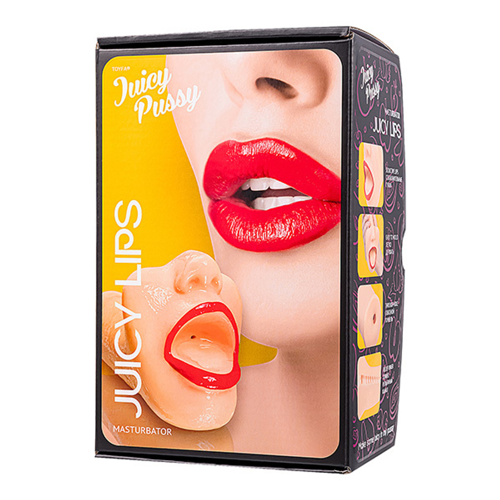 Телесный реалистичный мастурбатор-ротик 12,6см ToyFa Juicy Pussy Lips 893005