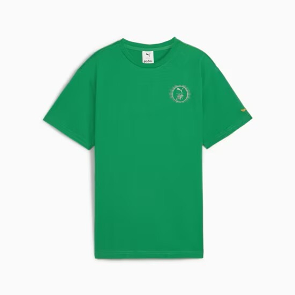 PUMA X HARRY POTTER ФУТБОЛКА СВОБОДНОГО КРОЯ, ЗЕЛЕНЫЙ