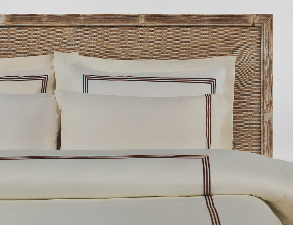 Наволочка 50х70 L'appartement Toscana слоновая кость/шоколадная