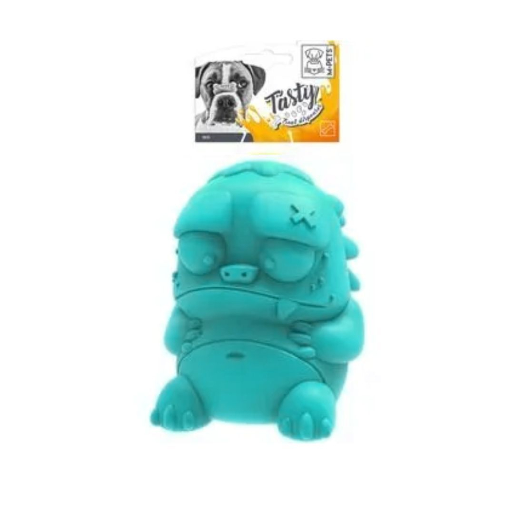 M-PETS Игрушка для собак Зомбик с дозатором угощений, цвет голубой