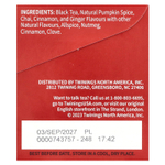 Twinings, Ароматизированный черный чай, чай, тыквенные специи, 20 чайных пакетиков, 40 г (1,41 унции)