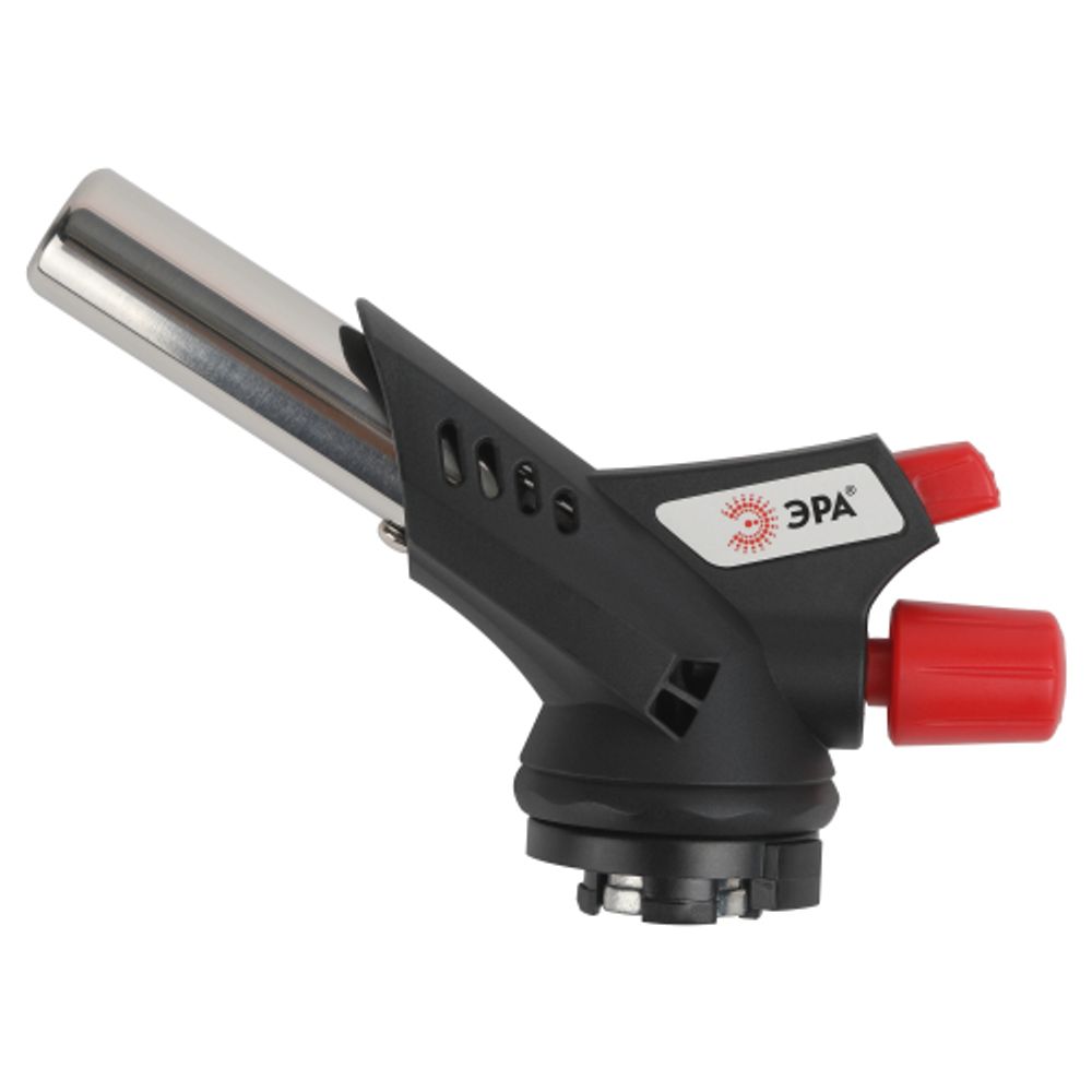 Горелка газовая ЭРА GB-07P с пьезоподжигом установка на баллон вращение 360 градусов