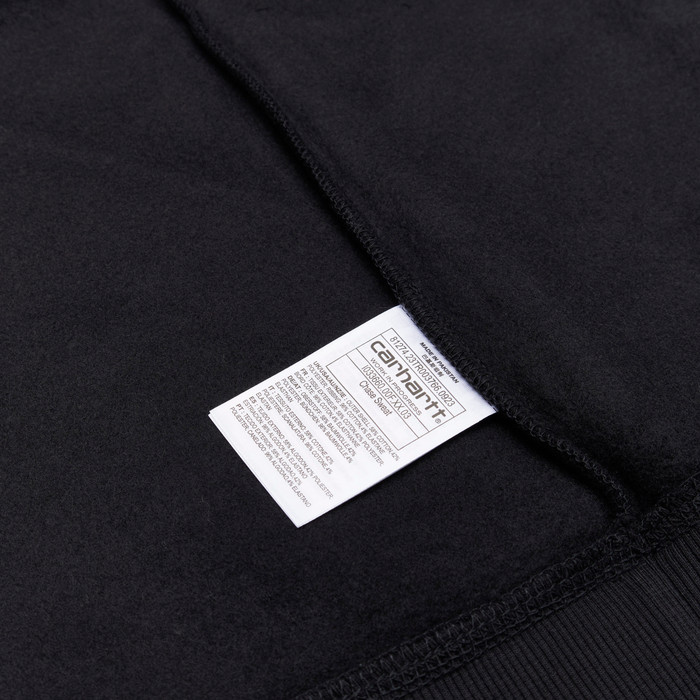 Толстовка мужская Carhartt WIP Chase Sweatshirt артикул:I033660_black - купить в магазине Дайс