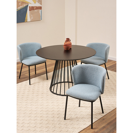 Стул Bergenson Bjorn Foggy, букле, голубая пудра