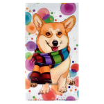 Папка д/документов 11х20.5 см "Корги", пластик, 1 отд. (Феникс+)