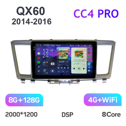 Teyes CC4 Pro 9" для Infiniti QX60 2014-2016