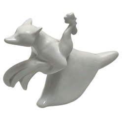 Фарфоровая статуэтка "Лиса с петухом" ДФЗ, 1965-1991 гг.
