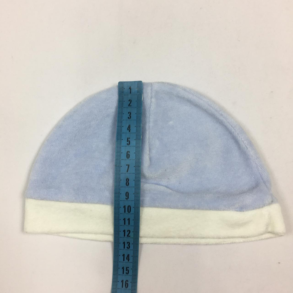 Шапочка из нежного велюра на 0/3 месяца