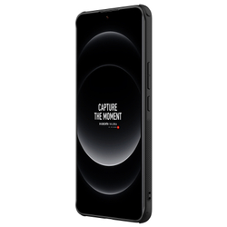 Чехол с вставками из кожи от Nillkin для Xiaomi 14 Ultra, с откидной металлической крышкой для камеры, серия CamShield Prop Leather Case