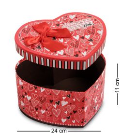 WG-56/2-A Коробка подарочная «Сердце» цв.красный