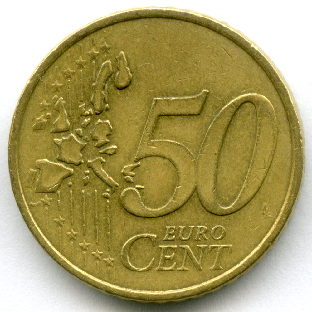 50 евроцентов 1999 год. Франция. Регулярный выпуск. Тип 1. Нордик XF