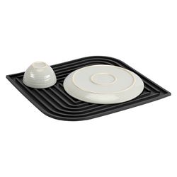 Коврик для сушки посуды Dry Flex, 34,5х31,5 см, графит