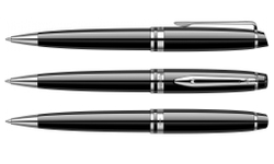 Подарочный набор Waterman Expert с шариковой ручкой и чехлом Black CT, толщина линии M, чернила синие