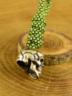 Бусина темлячная для паракорда Череп