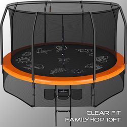 Каркасный батут Clear Fit FamilyHop 10Ft