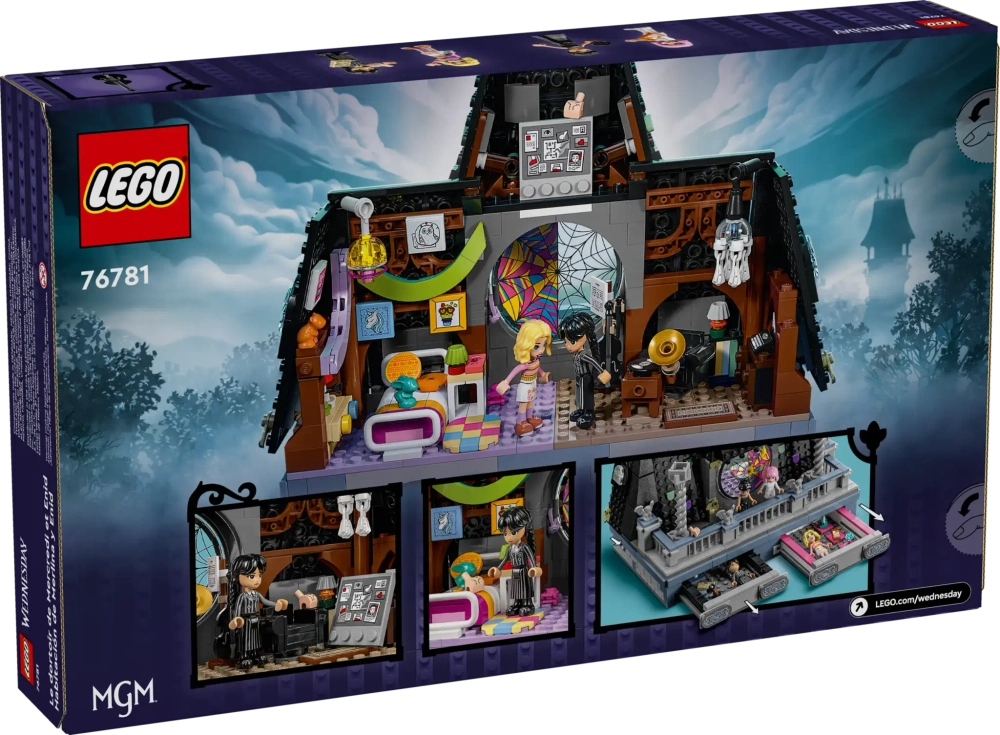 Конструктор LEGO Wednesday 76781 Комната Уэнздей и Энид