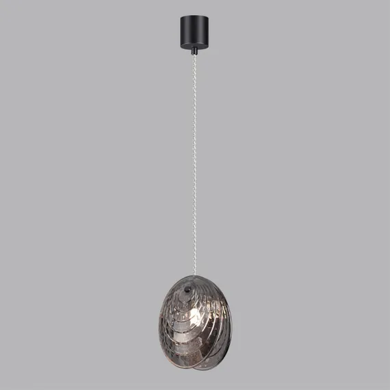 5038/1 MODERN ODL24 427 черный/дымчатый/металл/стекло Подвес G9 1*40W MUSSELS