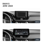 Переходная рамка магнитолы TOYOTA RAV4 5 XA50 2018-2023 12,3 дюймов