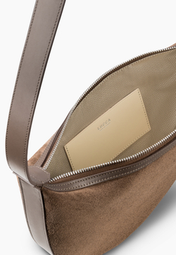 Кроссбоди VALENTINA замша трюфель
