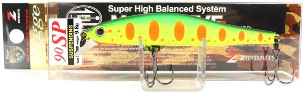 Воблер ZipBaits Rigge 90SP 313 Hot Chart Yamame