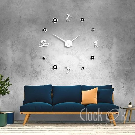 Настенные 3D часы Hip-Hop