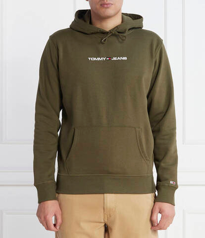 Худи LINEAR Tommy Jeans - зеленый(DM0DM18130)