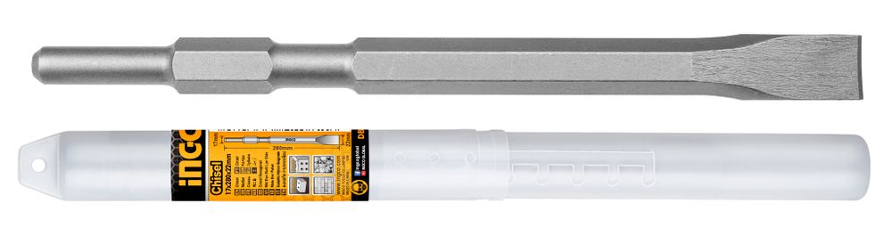Зубило лопатка Hex 17x22х280 мм INGCO DBC0522801