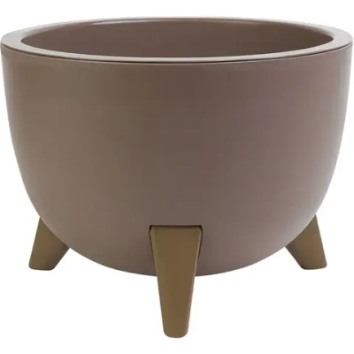 Кашпо для цветов пластиковое 4,5л d-25см «Грация» Мокачино