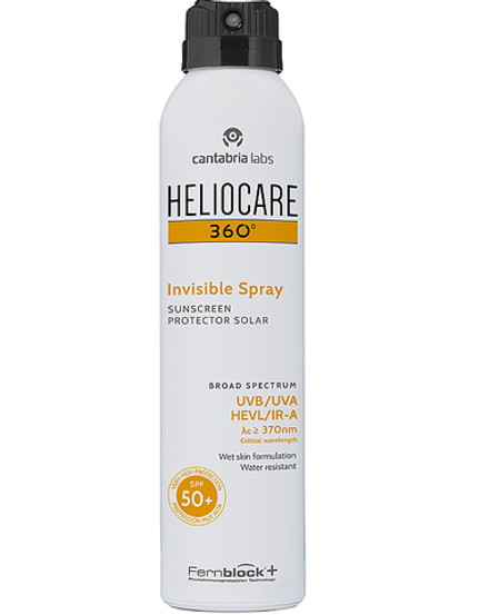 Спрей солнцезащитный Cantabria HELIO360` Invisible Spray SPF50+ 200 мл