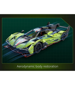 Конструктор CaDA спорткар Phantom Wing 1/10 (1817 деталей)