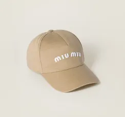 Бейсболка MIU MIU бежевый
